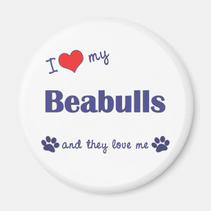 私は愛します私のBeabulls (多数犬)を マグネット
