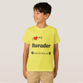 私は愛します私のBorador (メス犬)を Tシャツ (正面フル)