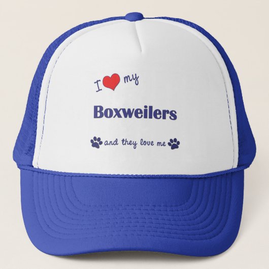 私は愛します私のBoxweilers (多数犬)を キャップ (正面)
