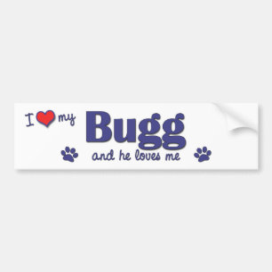 私は愛します私のBugg (オス犬)を バンパーステッカー