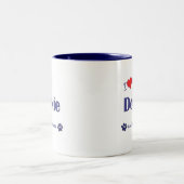 私は愛します私のDorkie (メス犬)を ツートーンマグカップ (中央)