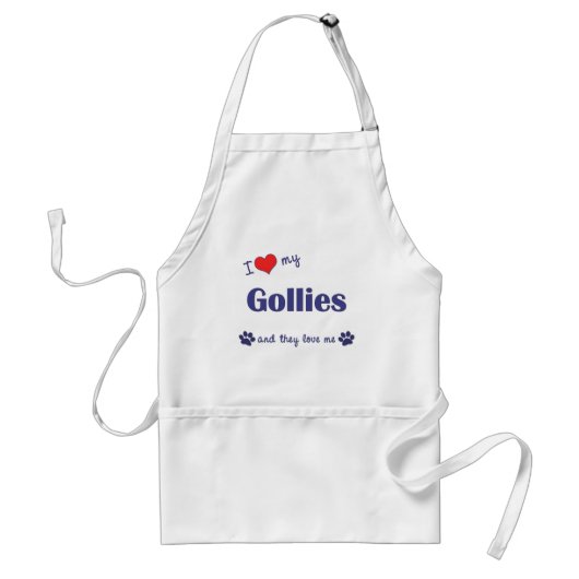 私は愛します私のGollies (多数犬)を スタンダードエプロン (正面)