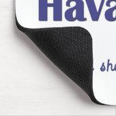 私は愛します私のHavanese (メス犬)を マウスパッド (コーナー)