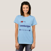 私は愛します私のLeonberger (メス犬)を Tシャツ (正面フル)