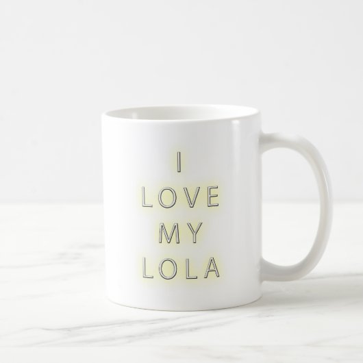 私は愛します私のLola (黒)を コーヒーマグカップ (右)