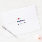 私は愛します私のMaltipoo (メス犬)を ラウンドシール (封筒)