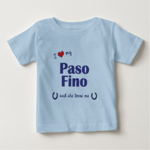 私は愛します私のPaso Fino (雌馬)を ベビーTシャツ