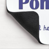私は愛します私のPomimo (オス犬)を マウスパッド (コーナー)