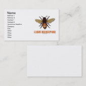 私は愛します養蜂(蜂)を 名刺 (正面/裏面)