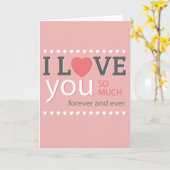 私は愛します カード (黄色い花)