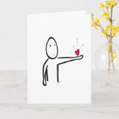 私は愛します カード (黄色い花)