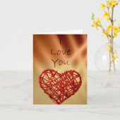 私は愛します カード (黄色い花)