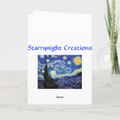 私は愛します カード (裏面)