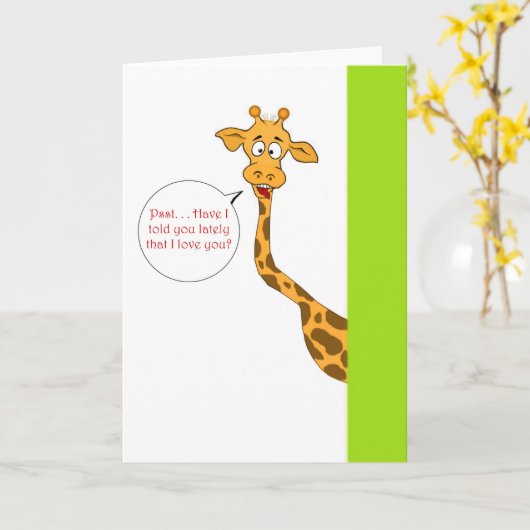 私は愛します! カード (黄色い花)