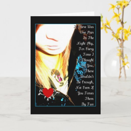 私は愛します カード (黄色い花)