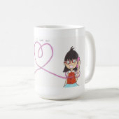 私は愛します コーヒーマグカップ (正面右)