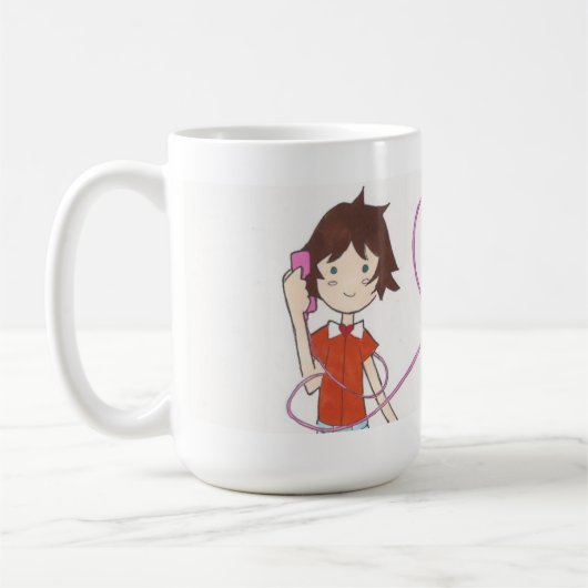 私は愛します コーヒーマグカップ (左)