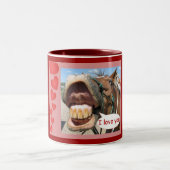 私は愛します ツートーンマグカップ (中央)