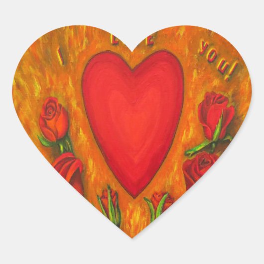 私は愛します ハートシール (正面)