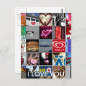 私は愛します ポストカード (正面/裏面)