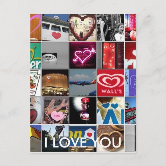 私は愛します ポストカード (正面)