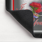 私は愛します マウスパッド (コーナー)