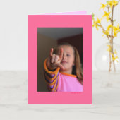 "私は愛します!" (中ブランク) カード (黄色い花)