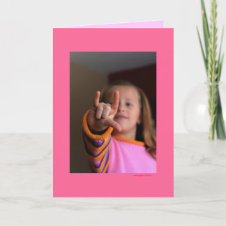 "私は愛します!" (中ブランク) カード