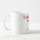 私は愛します… 永久に及び日 コーヒーマグカップ (左)