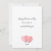 "私は愛します!" -美しいハッピーバレンタインデー シーズンカード (裏面)