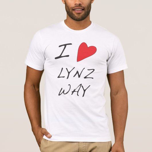 私は愛します… LYNZの方法-ティー Tシャツ (正面)