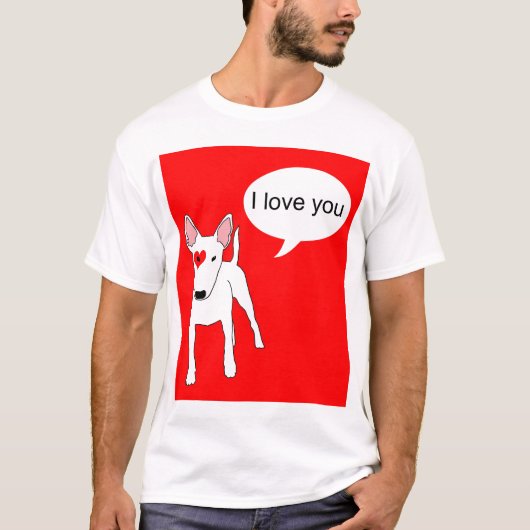 私は愛します Tシャツ (正面)