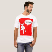 私は愛します Tシャツ (正面フル)