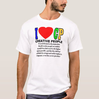 私は愛しますCP (創造的な人々)を Tシャツ