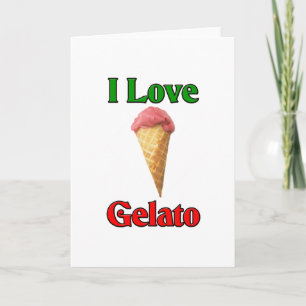私は愛しますGelato (イタリアンなアイスクリーム)を シーズンカード