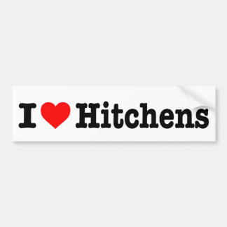 "私は愛しますHITCHENS "を バンパーステッカー