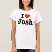 "私は愛しますJOSH "を Tシャツ (正面)