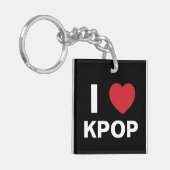 私は愛しますKpop Keychain (二重側面)を キーホルダー (正面左)