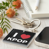 私は愛しますKpop Keychain (二重側面)を キーホルダー (正面右)