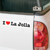 "私は愛しますLa Jolla "を バンパーステッカー (トラック上)