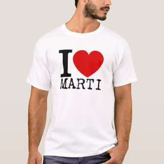 私は愛しますMarti (黒)を Tシャツ