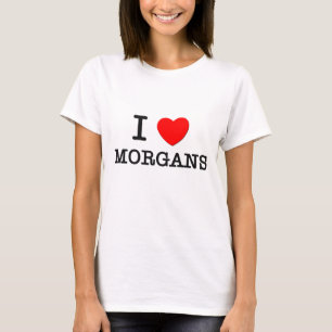 私は愛しますMorgans (馬)を Tシャツ