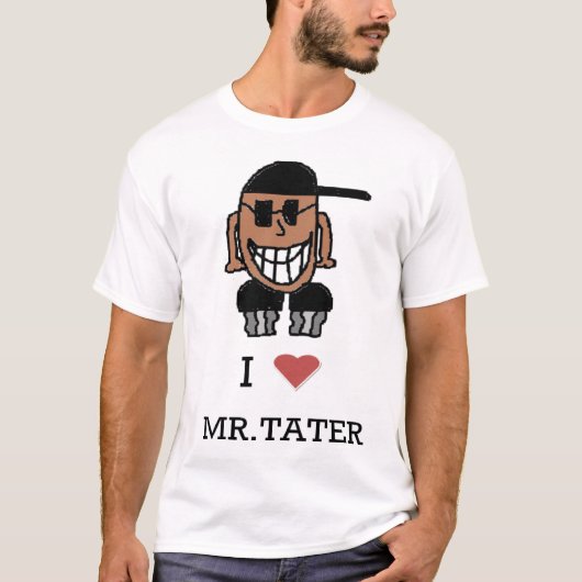 私は愛しますMR.TATERのワイシャツ(背部イメージ無し)を Tシャツ (正面)