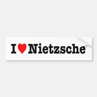 "私は愛しますNIETZSCHE "を バンパーステッカー