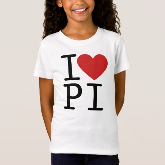 私は愛しますPI (子供のワイシャツ)を Tシャツ (正面)