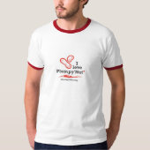 私は愛しますPlumpy'NutのTシャツ(メンズ)を Tシャツ (正面)