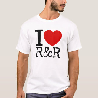 私は愛しますR&R (黒)を Tシャツ