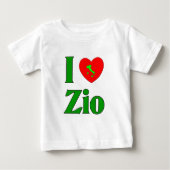 私は愛しますZio (イタリアンな叔父さん)を ベビーTシャツ (正面)