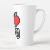 私は愛し教えている カフェラテマグ (右)