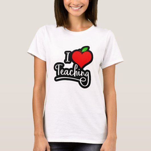 私は愛し教えている Tシャツ (正面)